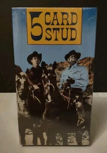 "5 Card Stud" (1968) Sealed And New Western/Drama VHS 1988 Release  - Picture 1 of 6