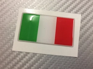 Aufkleber Flagge 3D Resin ITALIEN 45 x 25 mm. - Bild 1 von 1