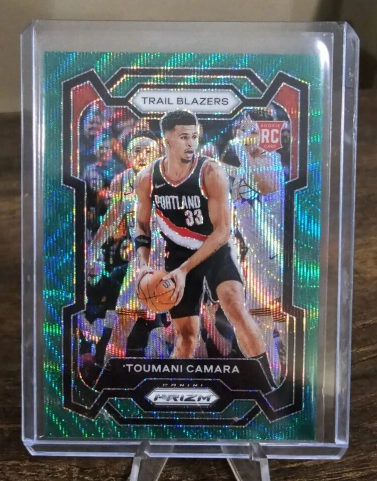 2023-24 Prizm Basketball Green Wave Rookie RC Toumani Camara Trail Blazers #164