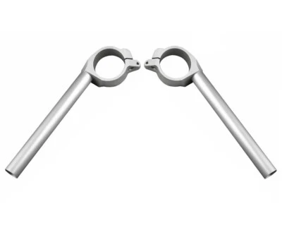 Silver Clip On Handlebar Handle Bar Motorcycle For Yamaha YZF R6 2006 - 2010 - Image 1 of 4