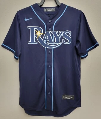 Nike Tampa Bay Rays Blank Baseball Jersey Navy Mens Size Small S New - Image 1 of 4