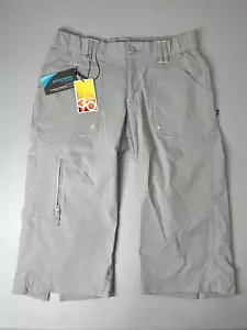 Eddie Bauer Sport Performance Nylon Capri Small Cropped Hiking Outdoor UPF 30 - Picture 1 of 10