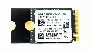 Western Digital WD SN740 2 TB M.2 2242 NVMe PCIe 4x4 unità di memoria a stato solido, per Legion Go, estensore - Foto 1 di 3