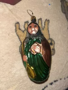 CALIK'S ARTISTRY Handcrafted GLASS Christmas Ornament Miss Humbug Poland - Picture 1 of 8