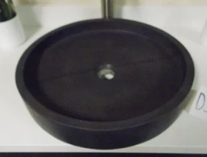 Eden Bath Round Lava Stone Vessel Sink (EB_S045LS-H, D521) - Picture 1 of 5