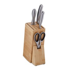 Ceppo Porta Coltelli Vuoto Blocco Portacoltelli Universale 24 x 8,5 x 15 cm