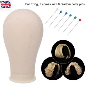 Bestauty Canvas Block Head Mannequin Head Wig Display Styling Head Manikin Canva