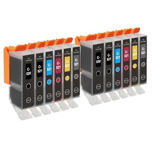 12 Ink Cartridges (6 Set) for Canon PIXMA MP980, MP990, MX860 - Picture 1 of 5