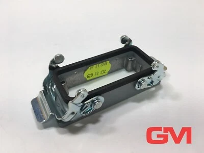 HARTING Bulkhead Housing 09300160301 Mounted Han 16B-AGG-QB B - Image 1 of 4