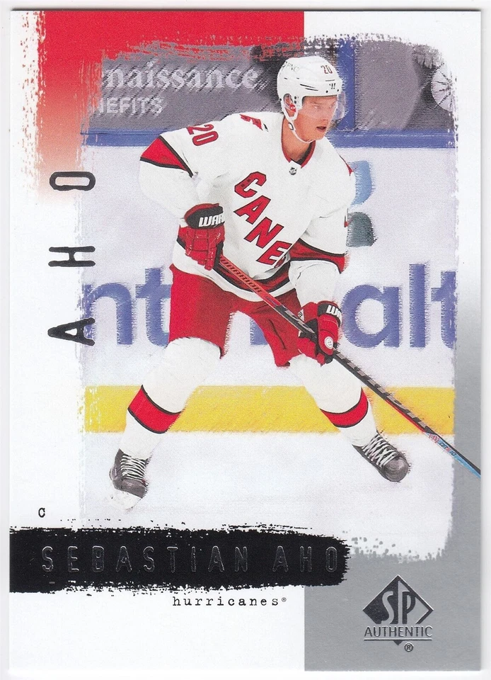 2020-21 UD SP Authentic 2000-01 Retro SEBASTIAN AHO #R29 Carolina - Image 1 of 1