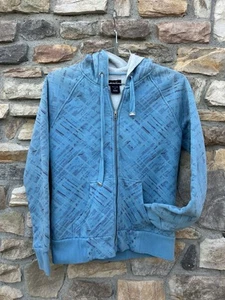Vintage Y2k Oakley Zip Up Hoodie Fleece Lined Women’s Size Med 19x25 Skate - Picture 1 of 5