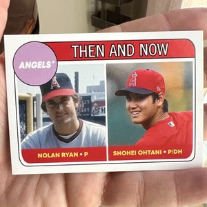 2018 Topps Then and Now Angels Nolan Ryan/Shohei Ohtani #67 - Bild 1 von 2