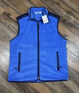 Giubbotto Peter Millar uomo M full zip mare blu pile corona golf giacca a vento nuovo con etichetta - Foto 1 di 14