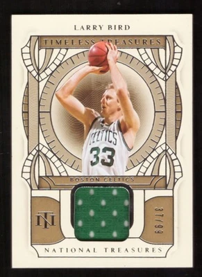 2020-21 Panini National Treasures Larry Bird Timeless Treasures Jersey 37/99 - Image 1 of 2