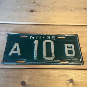 New Hampshire DEALER License Plate 1936 Antique Dealership L👀 K - Picture 1 of 9