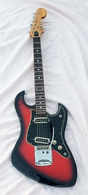 Классный 1960-х TEMPO электрогитара Matsumoku Японии с чехлом Univox UC-2 - Изображение 1 из 4