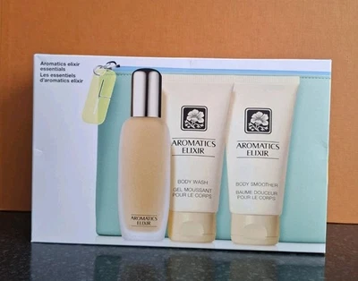 Clinique Aromatics Elixir Gift Set (Perfume 45ml,Body Smoother & Wash 75ml Each) - Image 1 of 3