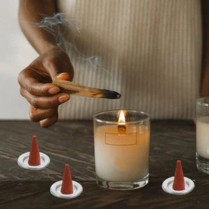  50 pezzi di incenso in metallo I porta cono di incenso piccolo incenso Vestro - Foto 1 di 12