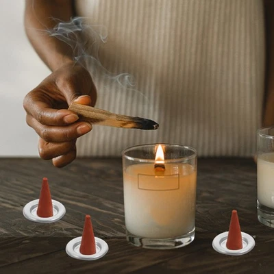  50 pezzi di incenso in metallo I porta cono di incenso piccolo incenso Vestro - Immagine 1 di 4