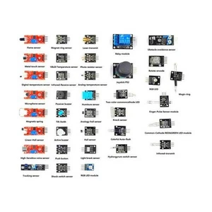 BOX 37 SENSORI ASSORTITI PER ARDUINO/RASPBERRY/ROBOTICA - Imagen 1 de 3
