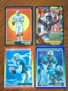 1990 Score #9 Dan Marino Hot Cards Miami Dolphins - Mark Clayton 20 Stripe (4) - Picture 1 of 3