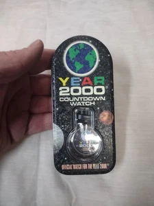 ORIGINAL VINTAGE BRAND NEW Official YEAR 2000 Countdown Watch Tin Sun Time - Picture 1 of 3