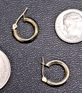 10K GELBGOLD OHRRINGE NACHLASS - Bild 1 von 4