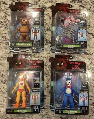 Conjunto FNAF Five Nights At Freddy's Jazwares Bonnie / Toy Freddy / Chica / Mangle - Imagem 1 de 2