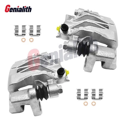 2 Rear Disc Brake Caliper with Bracket for Hyundai Accent Kia Rio Rio5 2006-2007 Foto 1 de 4