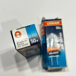 Osram 50w 12v GY6.35 Lamps 2 x 64440S Energy Saving Halogen Starlite Lighting - Picture 1 of 5