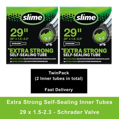 Slime Bike Inner Tube Self Sealing 29", Schrader Valve, Mountain Bike, 2 Pack - Image 1 of 4