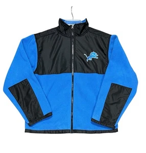Detroit Lions Fleece Jacket Kids Youth Size Large 12-14 EUC NFL Team Apparel - Picture 1 of 5