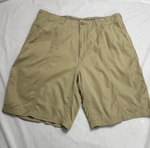 Tommy Bahama Shorts Mens 36 Khaki Tan Flat Front Cargo Pockets Casual Summer - Picture 1 of 13