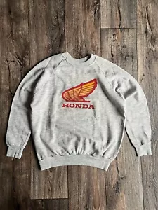 Sudadera estilo carreras vintage años 90 Honda Big Centre Logo rara - Imagen 1 de 8