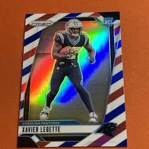 2024 Panini Prizm Xavier Legette Rookie Red White & Blue Prizm RC #398 Panthers - Bild 1 von 6