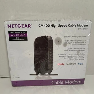 NETGEAR CM400-100NAS DOCSIS 3.0 High Sp Cable Modem. - Picture 1 of 6