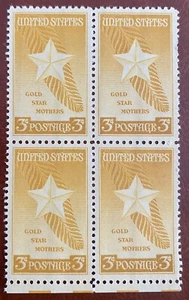 US stamps Scott #969 - Gold Star Mothers 3c MNH - 1948 - Plate block of 4 - Picture 1 of 1