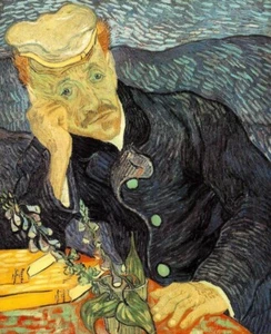 Vincent Van Gogh Artist Oil Painting Canvas Signed Stamped Hand Handmade Vintage - Picture 1 of 2