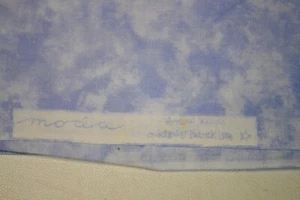 Patrick Lose Whimsical Wabbits Cotton Fabric Moda Marbled Blender Lt Blue 1 Yard - Picture 1 of 2