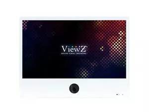 ViewZ VZ-PVM-I2W3N 23.6in 1920x1080 IP Based Public View Monitor w 2MP Cam/White - Picture 1 of 4