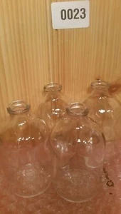 4Pcs 100ml Clear Glass Bottles Small Empty Transparent Vial NO LID - Picture 1 of 8