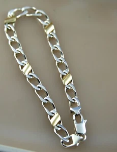 Tiffany & Co. Bracelet in Sterling Silver 925 & 18K Y Gold Size 7.5" - Picture 1 of 7