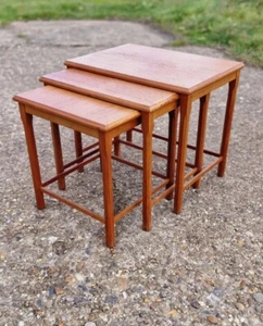 Vintage Mid Century Teak Nest Of Tables - Toften Mobelfabrikken - Danish Design - Picture 1 of 12