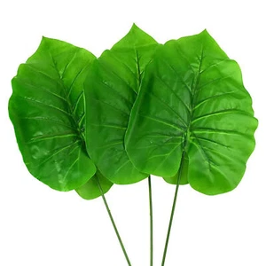 Artificial Elephant Ear Plant Picks, Light Green, 24-inch, 3-count - Picture 1 of 1