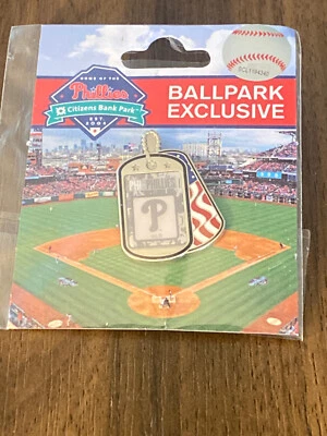  Phillies Camo Dog-Tags Salute to Service Pin-Memorial/Veteran's Day  - Image 1 of 3