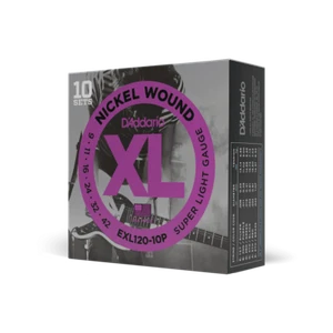 D'Addario EXL120 10P 'Pro Pack'.10 Sets Nickel Wound, Super Light 9-42. - Imagen 1 de 9