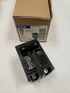 1 NUEVO Interruptor Eaton BR215 15 AMP 2 polos 240 V tipo BR NUEVO - Imagen 1 de 4