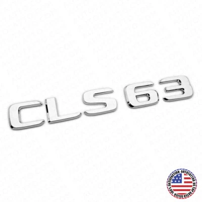 17+ Mercedes CLS 63 Letra Emblema Tapa del maletero Logo Insignia AMG Sport OEM Cromo Foto 1 de 4