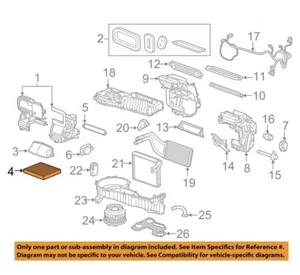 Filtro de aire de cabina 23135671 GM OEM ENVÍO GRATUITO EL MISMO DÍA 1/C - Imagen 1 de 8