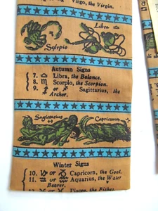 Cravatta da collo vintage Zodiac Gallo fondo quadrato di Jack Keitzer Boca Raton FL - Foto 1 di 9